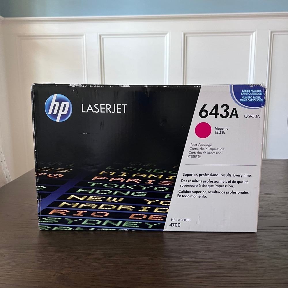 Genuine HP Color Laserjet 4700 Color Printer Magenta Toner HP 643A Q5953A‎ NEW